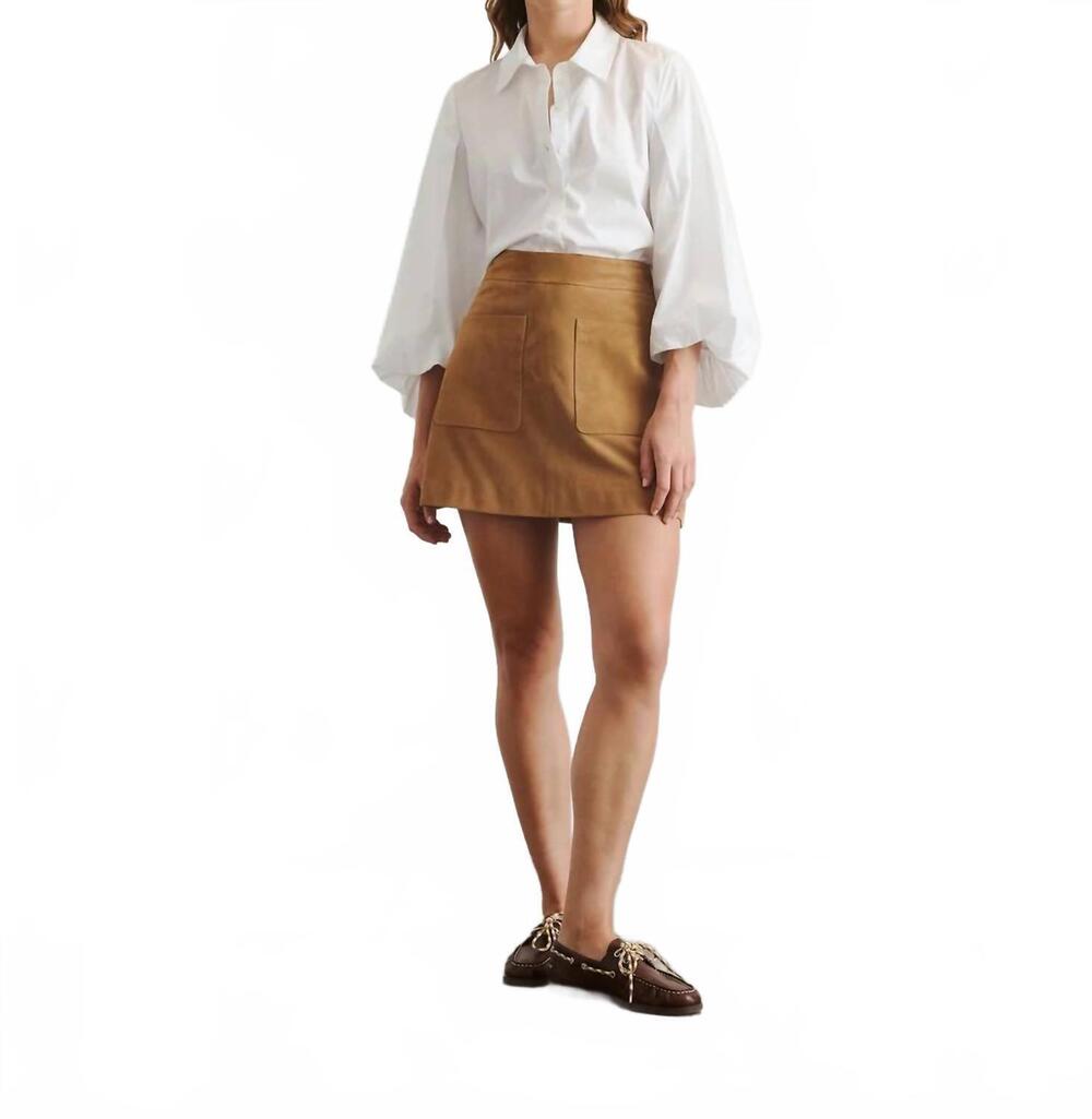 NEW TANYA TAYLOR marina button-up shirt in optic white